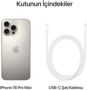 iPhone 16 Pro Max 256 GB Natürel Titanyum